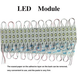 CUIHUAJIADE LED Module Super Bright 200 PCS Yellow 5730SMD 3 LED Module Waterproof Decorative Light for Letter Sign Advertising Signs with Tape Adhesive Backside (Yellow)