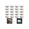 15pcs Pulseras Para Fiestas Pulseras Luminosas Audioritmicas Blanco