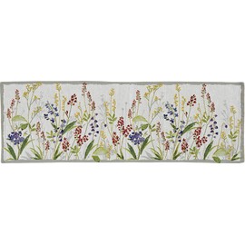 Sander Gobelin Flower Meadow Table Runner/table runner 48 cm Spring Summer, Fabric, 40 - original bunt mehrfarbig, 32 x 96 cm