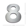 Numeros para casa delgados - 18cm 7inches - Aluminio Cepillado