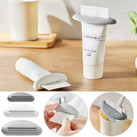 Dispensador multiusos de tubos, exprimidor de cosméticos, pinza exprimidora, dispensador de pasta de dientes, dispensador manos libres para el baño