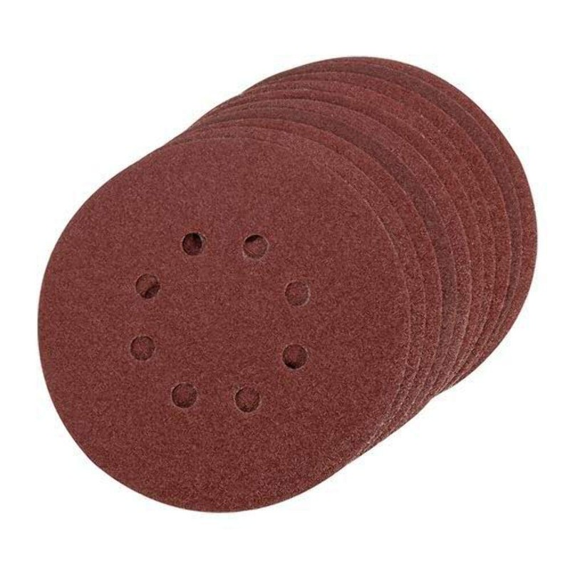 Silverline 586255 Hook & Loop Sanding Disc 150mm 10pk 100