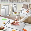 Titanium Cutting Board Double-sided non-slip silicone edging Pure Titanium Cutting