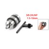 uxcell Drill Chucks, 3/8-24UNF Threaded 1.5-10mm Capacity with Chuck Key