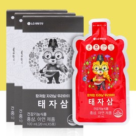 Living Garden Taeja Ginseng 15-day supply (5 packets x 3 cartons) Red Ginseng Zinc for growing children / 생활정원 태자삼 15일분 시음 (5포x3곽)  성장기 어린이 홍삼 아연