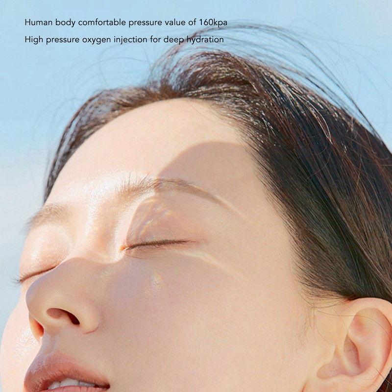 Facial Oxygen Injector Blue Lighting Moisturizing High Pressure Handheld Face
