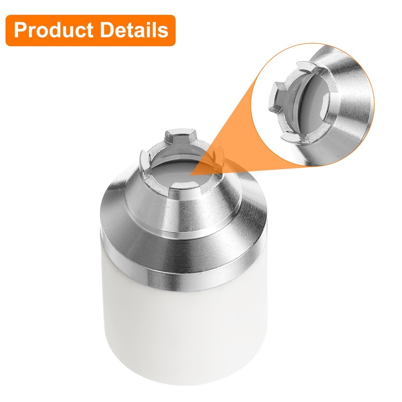 sourcing map 4pcs P80 Plasma Cutting Nozzle Protective Cover, Fiberglass