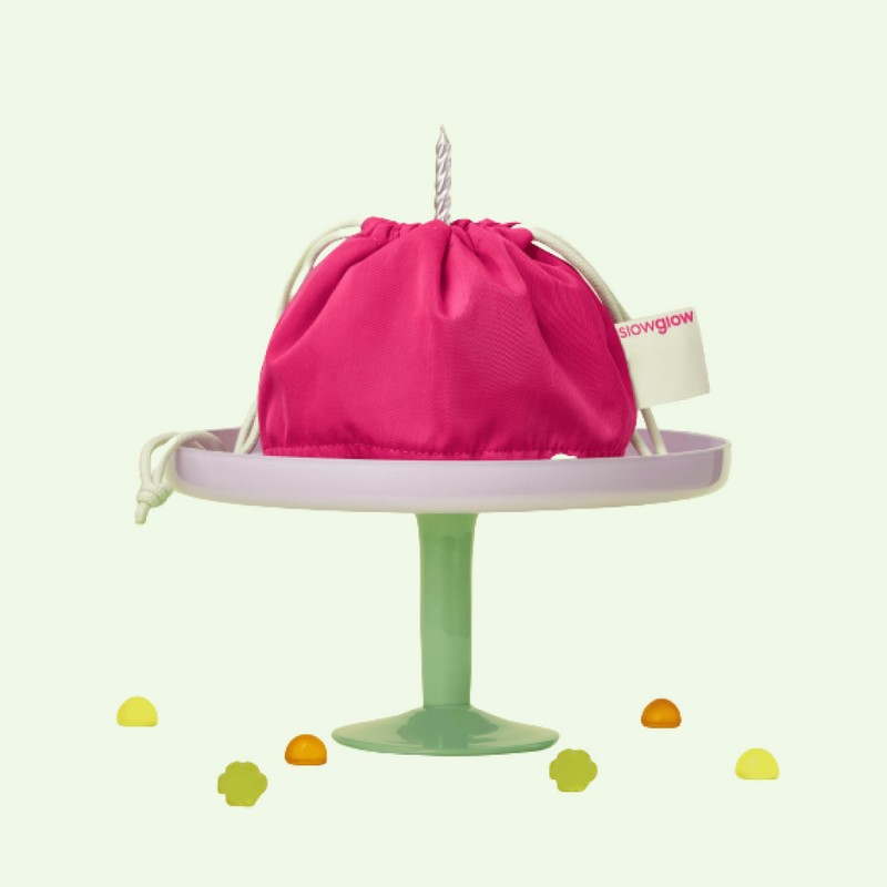 Slow Glow Berry Pink Pouch / 슬로우글로우 베리핑크 파우치