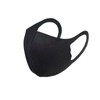 Mask 2x Black Fashion Face Mask Stretch Lightweight Fabric Covering