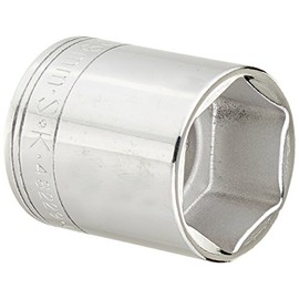 SK Professional Tools 48229 1/2 in. Drive 6-Point Metric Standard Chrome Socket –29mm, Cold Forged Steel Socket with SuperKrome Finish, Made in USA