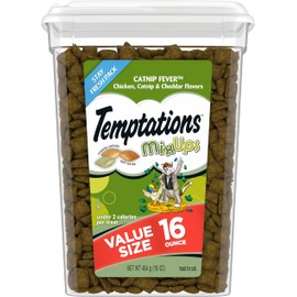 Temptations MixUps Catnip Fever Flavor Crunchy & Soft Cat Treats, 16 oz Tub
