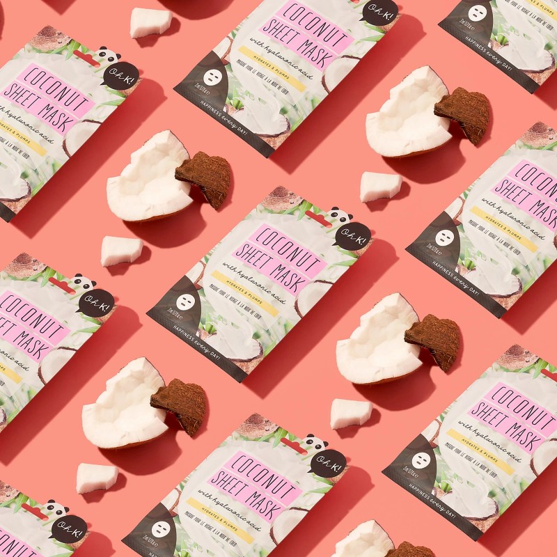 Oh K! Sheet Mask - Coconut - 1 Pc Face