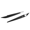Pair Left Right Headlight Eyebrow Car Light Eyelids Carbon Fiber