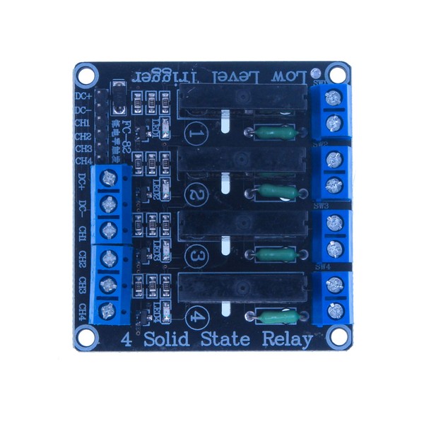1PCS 4 Channel DC 5V Solid State Relay Module High