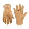 HANDLANDY Genuine Kids Leather Work Gloves for ages 3-11, Children