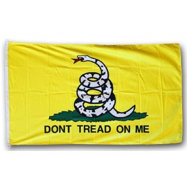 Gadsden - 3' x 5' Triple-Knit Polyester Flag with US/Gadsden Lapel Pin