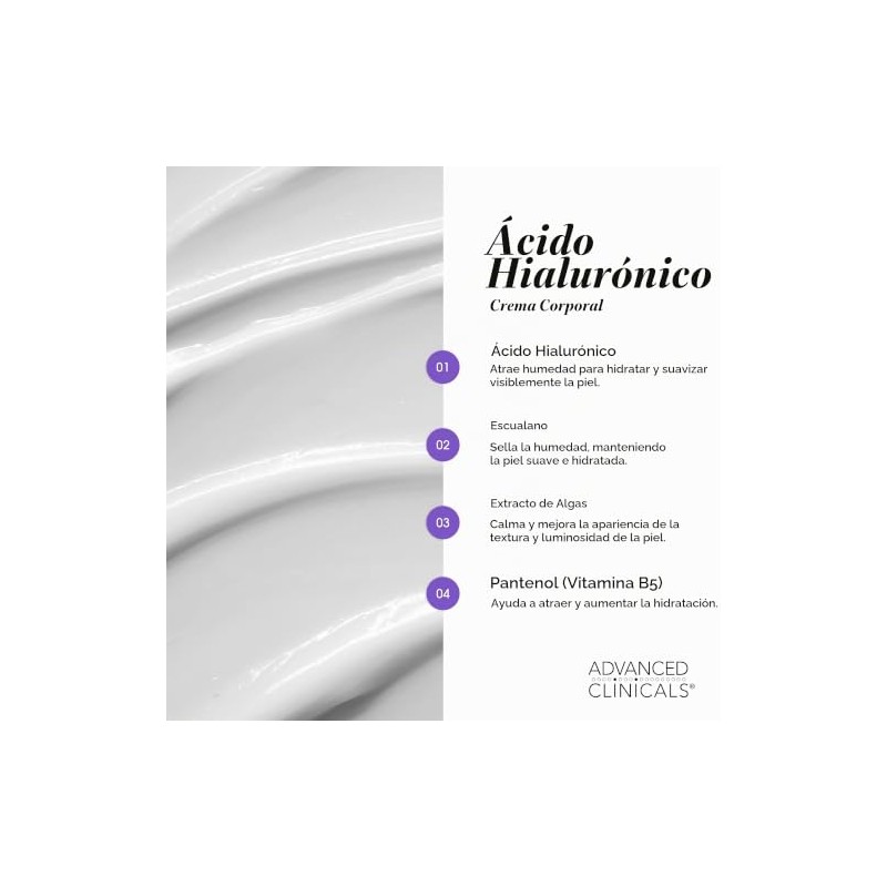 ADVANCED CLINICALS 2 PACK SET - CREMA CORPORAL ACIDO HIALURONICO
