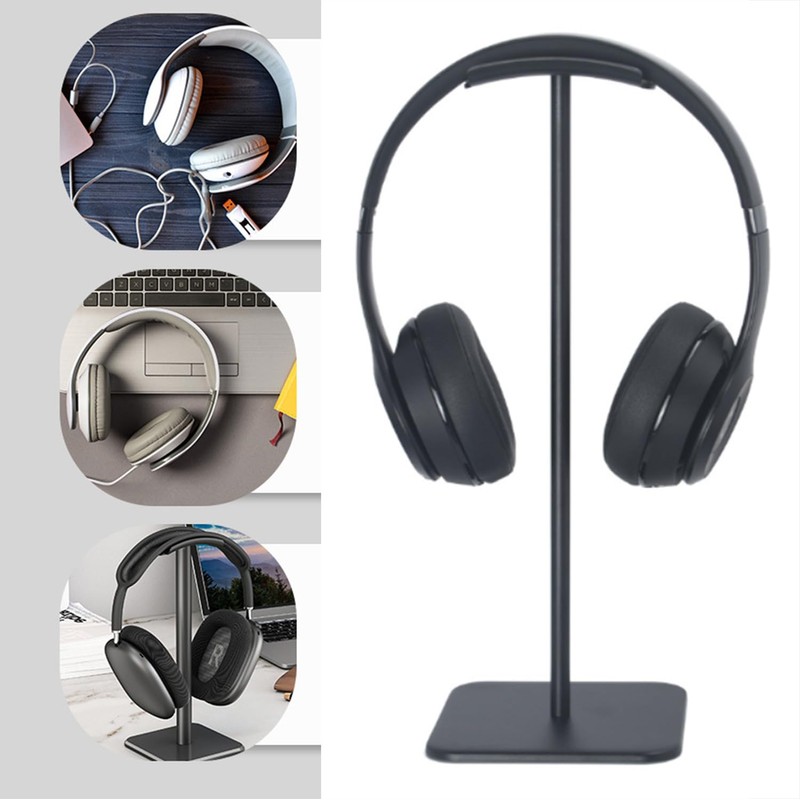 Headset Stand, Headphone Stand, Aluminium, Headset Holder Table with Solid