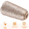 jojofuny Sparkly Glitter Cotton Yarn Set Golden Knitting Yarn Balls