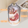 Figarge Makeup Brush Organiser 360° Rotating Cosmetic Organiser with Lid