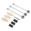 Trend ZIPBOLT Slimline Worktop Connector Kit, 16-25mm Thickness, Zinc-Plated Steel,