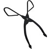 Straight Coal Tongs Metal Fireplace Firepit Wood Coal Scissor Grabber