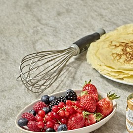 De Buyer 2610.3 Goma Whisk Stainless Steel Wires Plastic Handle, 30 cm Long