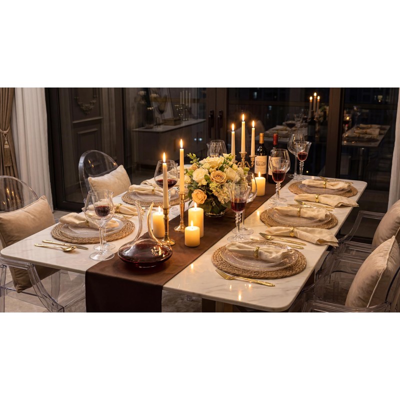 Nervure 100PCS Clear Gold Plastic Plates,Gold Disposable Plates Heavy Duty,Frosted