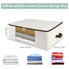 iwill CREATE PRO 2-Pack 65x45x23cm Cotton Canvas Storage Bags with