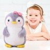 Fouvin Soft toy penguin cuddly toy with bow, 25 cm