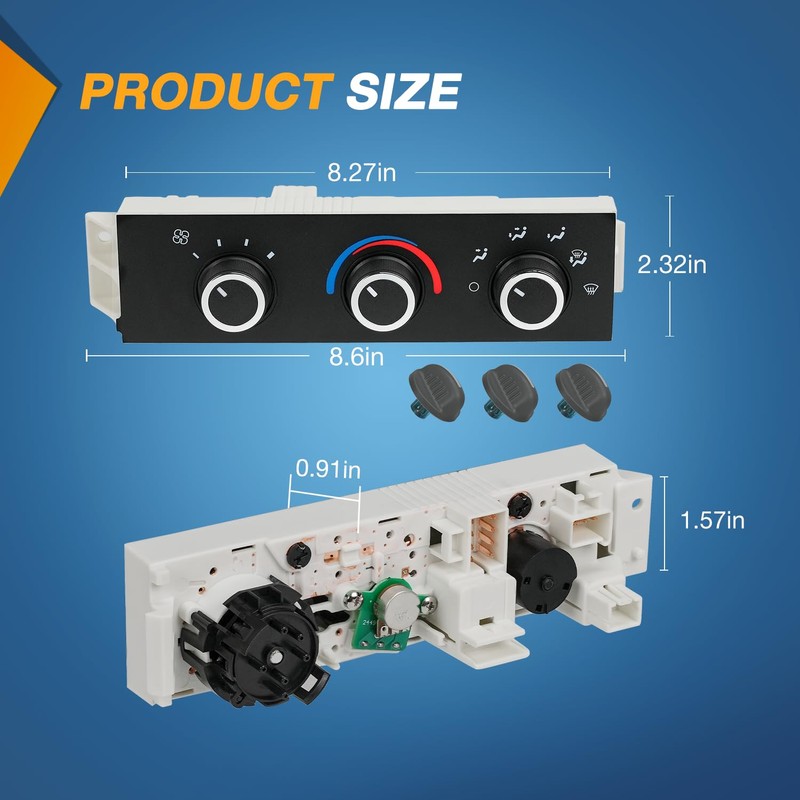 Nilight A/C Heater Climate Control Module Panel Compatible with 2001