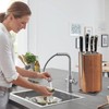 360°Rotation Knife Holder-Wood Knife Block-Universal Knife Holders-Kitchen Knife Holder-for Storage