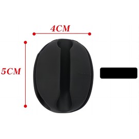 10Pcs Silicone Fishing Rod Holder Straps, 5 Hole Portable Fishing Rod Fixed Ball, Rubber Fishing Pole Clips Fly Fishing Accessories, Black