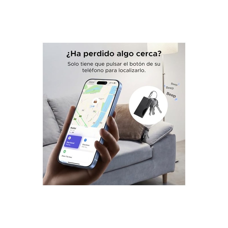 UGREEN FineTrack Slim Localizador Ultrafino, Carga Inalámbrica (Solo iOS)