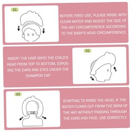 Gorro de ducha para niños de 0 a 12 años, ajustable, suave, con forma corona, protector para el lavado del cabello del bebé, visera baño antideslizant