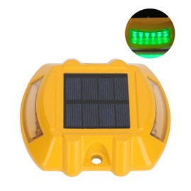 Solar Dock Lights Professional IP68 Waterproof Cast Aluminium Automatic Induction LED Driveway Lights for Garden Backyard Patio Yard 6V 1.8W Green Lighting