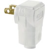 Leviton 15 Amp, 125 Volt 2-Pole 2-Wire, Non-Polarized Angle Plug,