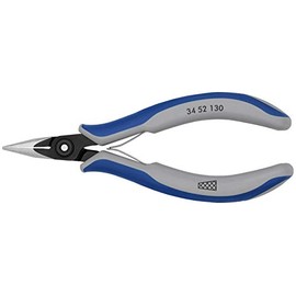 KNIPEX Electronics Pliers-Half Round Tips, Cross-Hatched