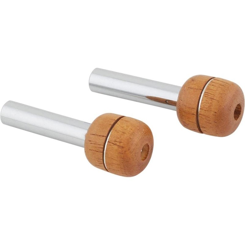 Speedway Motors Universal Round Door Lock Knob with Wood Accent,