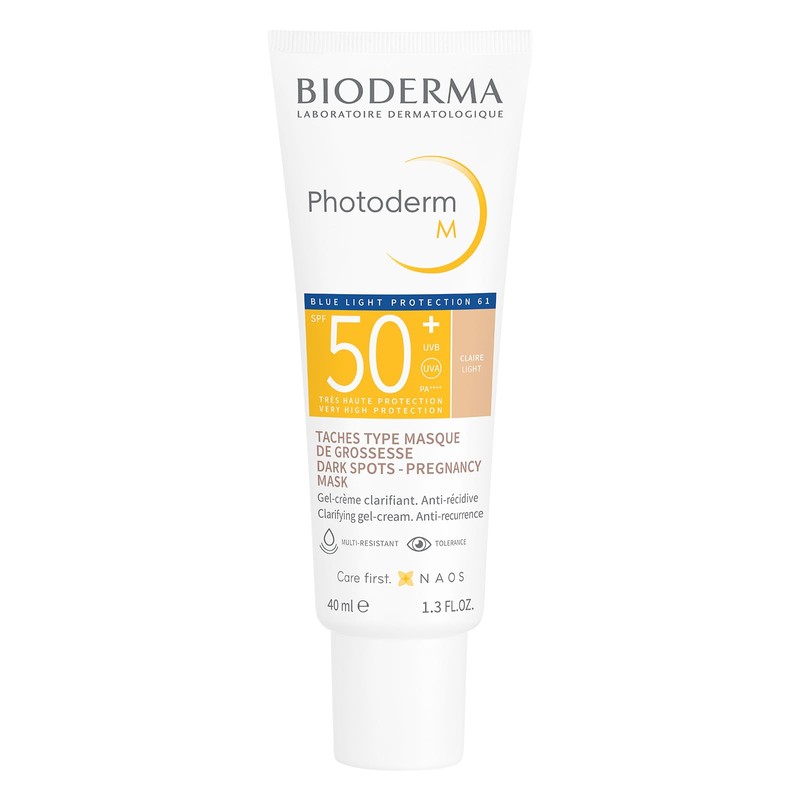 BIODERMA, Protector Solar, Photoderm M Tono Claro, FPS50+, Alta Cobertura