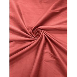 Backdrop King Inc, Polyester Dupioni Faux Silk Fabric/ 55” Wide/Wedding Fabric/Home Decor (Salmon, 6 Yards)
