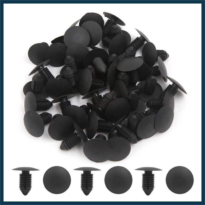 TUCKBOLD 100pcs Plastic Rivets Fastener Fender Bumper Push Clips 11mm