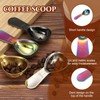 sourcing map 2Pcs Stainless Steel Coffee Scoop, 30ml Short Handle