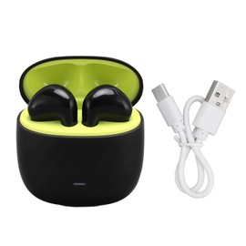 Language Translator Earbuds Wireless Bluetooth 5.3 Noise Reduction Support 84 Languages Waterproof Voice Translator Earbuds Black