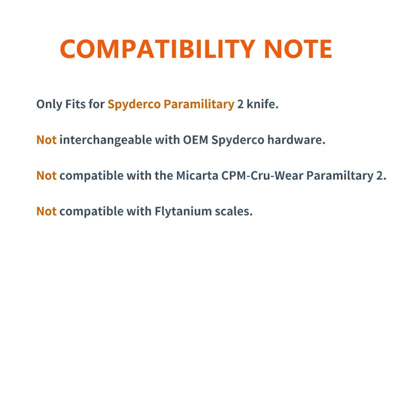 Compatible for Spyderco PM2 C81 Titanium Hardware Kit: 26-Piece Screw