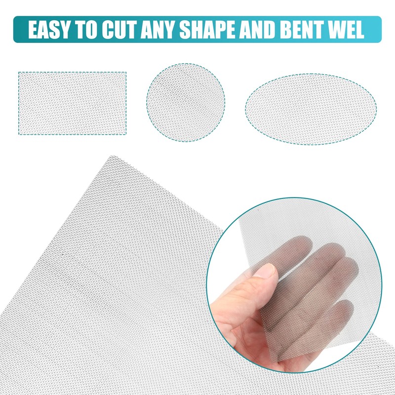 X AUTOHAUX 5PCS Welding Mesh Plastic Reinforcing Stainless Steel Wire
