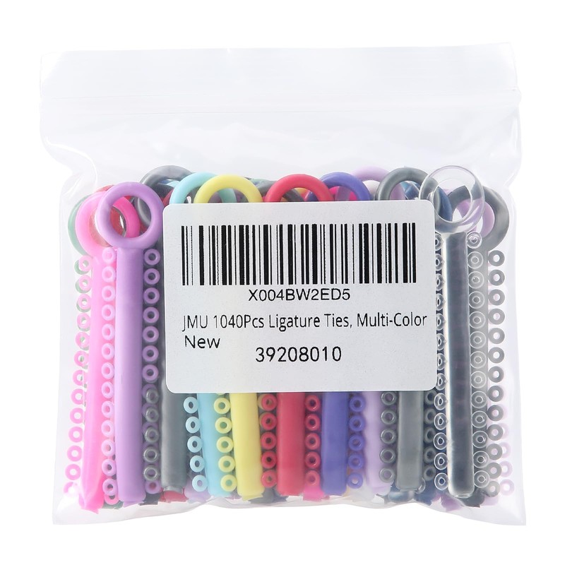 JMU Orthodontic Ligature Ties, 1040 PCS Orthodontic O-rings Braces Rubber