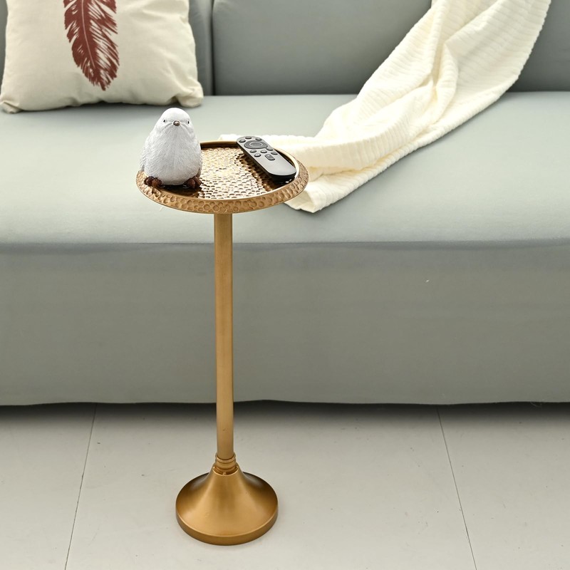 SwallowLiving Modern Side Table, 9 x 9 x 23.23, Antique