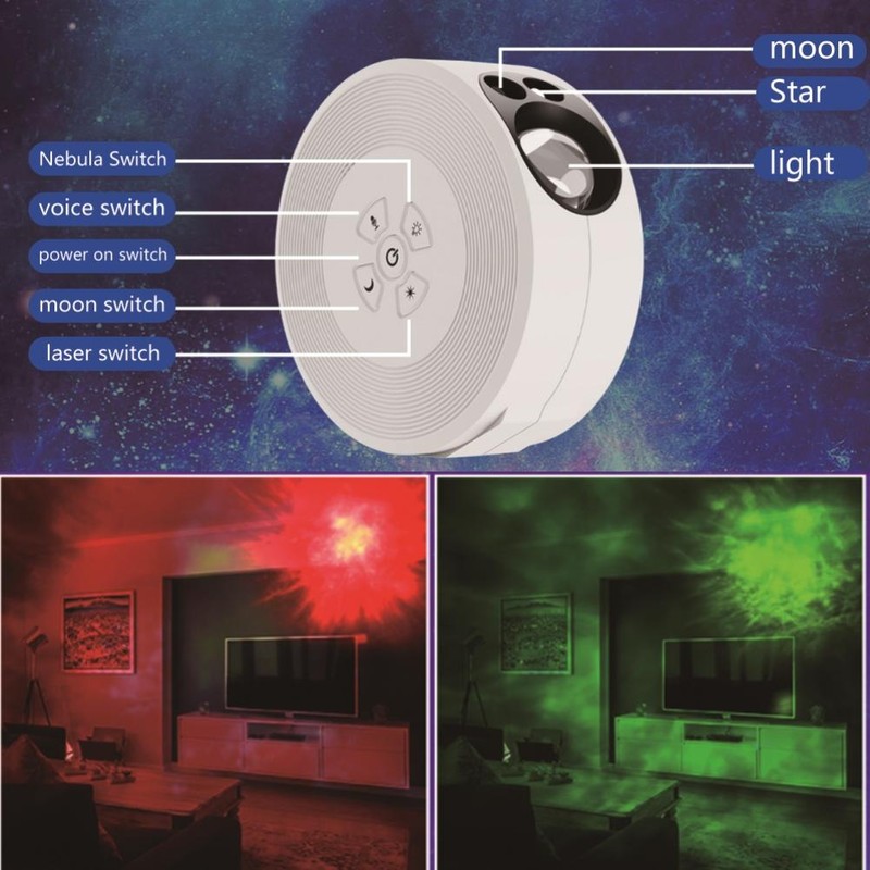 Star Night Light Projector Star Atmospheric Night Light with Remote
