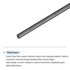 QUARKZMAN Pack of 5 Carbon Fibre Rods, 5 mm x